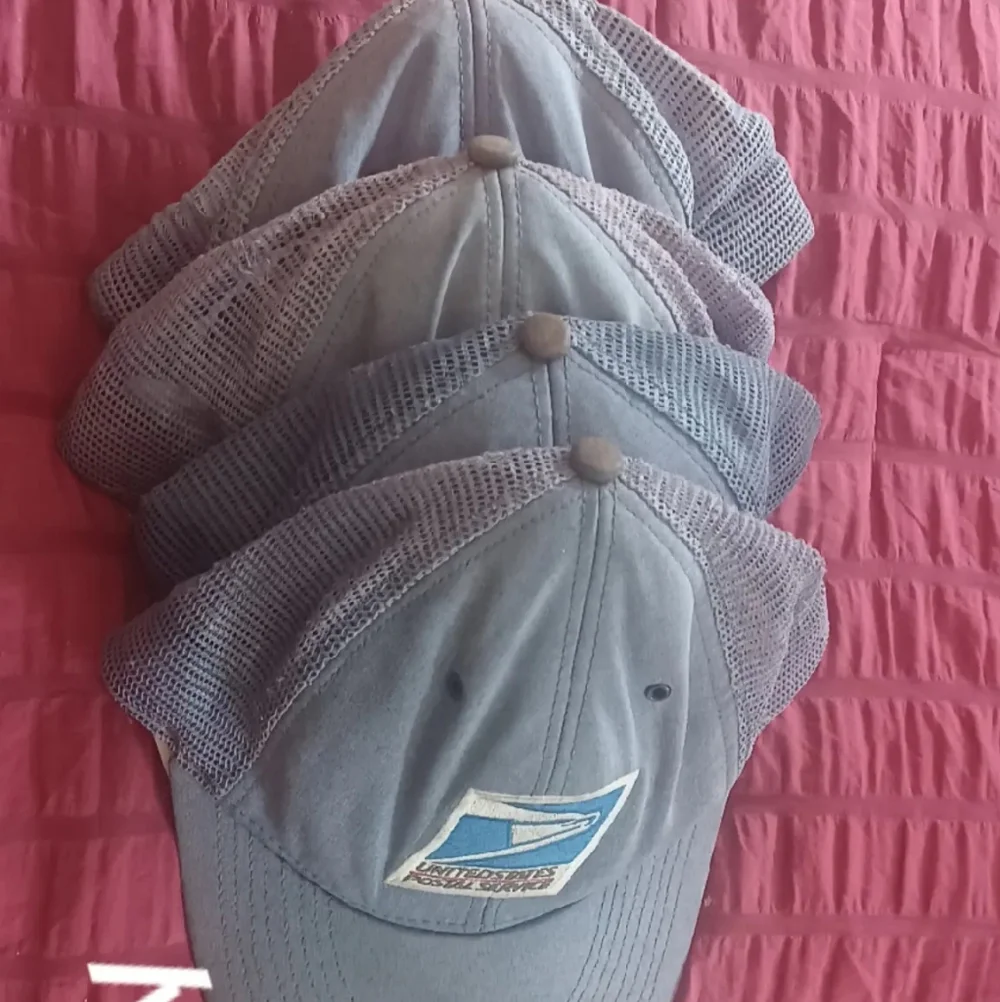 Official USPS Hat Lot 2 Brand New (1 Summer, 1 Winter), 2 Used (Both Summer) - Picture 2 of 4